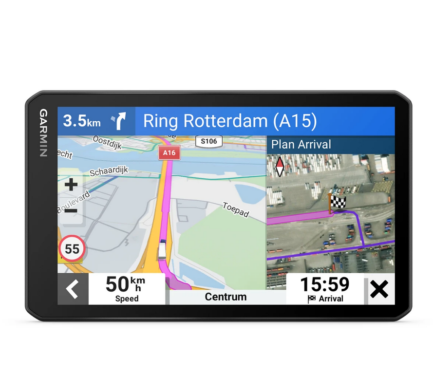 GPS Garmin LGV710 7", rezolutie 1024 x 600, IPS, autonomie 2 ore, suporta microSD, 16GB intern