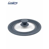 CAPAC STICLA CU MARGINE DIN SILICON AJUSTABILA PE 3 DIMENSIUNI 22/24/26 CM, COOKING BY HEINNER