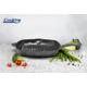TIGAIE GRILL FONTA EMAILATA  26.5 X 4.5 CM, MARBLE GREY, COOKING BY HEINNER