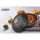 SEMIOALA FONTA EMAILATA + CAPAC 28X13 CM, 6L, MARBLE GRAY, COOKING BY HEINNER