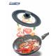 CAPAC STICLA CU MARGINE DIN SILICON AJUSTABILA PE 3 DIMENSIUNI 22/24/26 CM. GRI, COOKING BY HEINNER