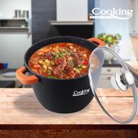 OALA ALUMINIU TURNAT+CAPAC, 28 cm x 20 cm , 10 L, DARK LINE, COOKING  BY HEINNER
