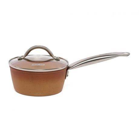 CASEROLA ALUMINIU + CAPAC 16x7.5 CM, 1.2L, CERÂMICA DO BRAZIL, COOKING BY HEINNER