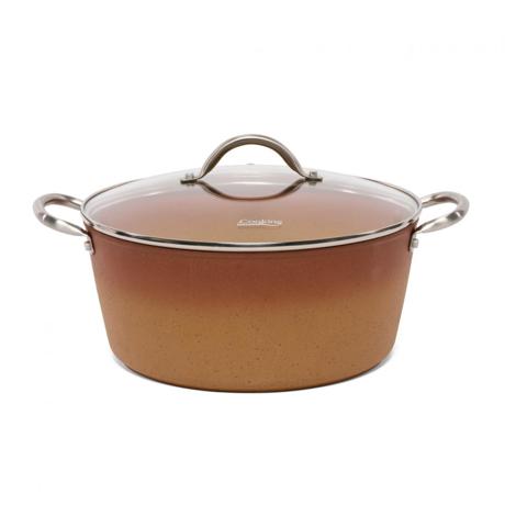SEMIOALA ALUMINIU+CAPAC 28x12.5 CM, 6L, CERÂMICA DO BRAZIL, COOKING BY HEINNER