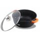 CRATITA ALUMINIU TURNAT+CAPAC,16x7.5 CM, 1.2 L, DARK LINE,COOKING  BY HEINNER