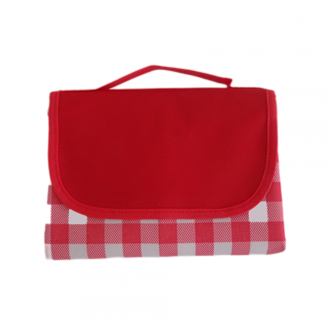 Patura picnic 145x200 cm Carouri Rosu HR-PICMAT-200RD