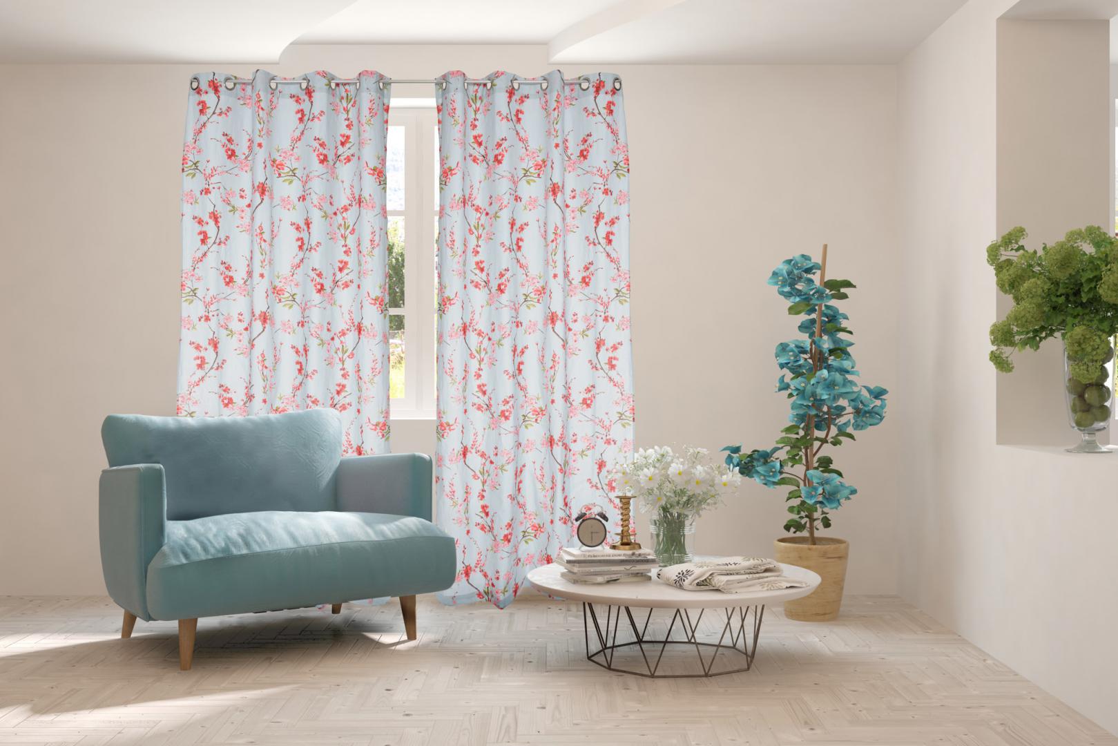 Set Heinner 2 draperii BBC 140x270 cm-Cherry Flower