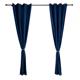 Set 2 draperii catifea 140x270 cm- Albastre