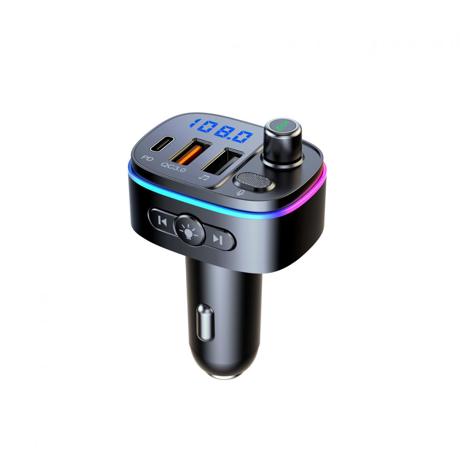 Modulator FM Serioux AMFM65, Bluetooth V5.0, conectare automată, raza de actiune de până la 5 metri, voltaj intrare: DC 12/24V, ieșire: USB QC3.0; Type-C, frecvența FM: 87.5MHz - 108.0MHZ, format muzica: MP3/WMA/WAV , USB audio (pana la 32 GB), microfon incorporat , functii