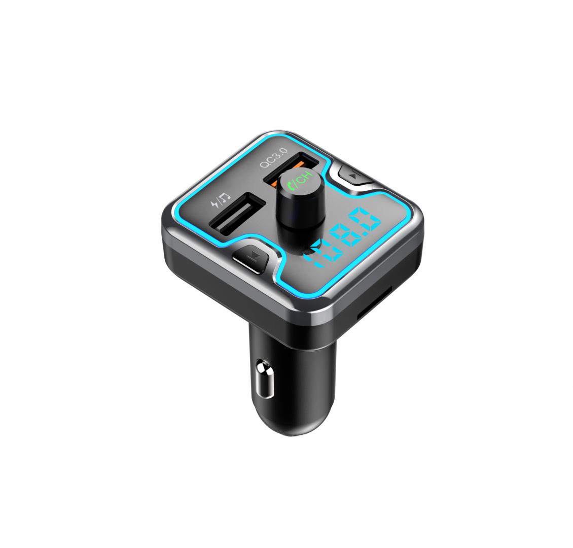 Modulator FM Serioux AMFM45, Bluetooth V5.0, conectare automată, raza de actiune de până la 5 metri, voltaj intrare: DC 12/24V, ieșire: USB QC3.0, frecvența FM: 87.5MHz - 108.0MHZ, format muzica: MP3/WMA/WAV , USB audio (pana la 32 GB), slot MicroSD ( pana la 32 GB), microfon incorporat , functii