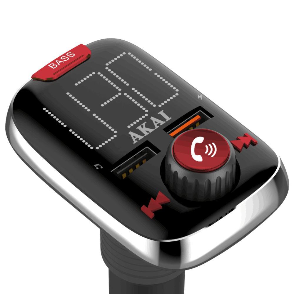 Modulator FM Akai BT FMT-74BT BLUETOOTH HANDSFREE CAR KIT FM TRANSMITTER AKAI FMT-74BT