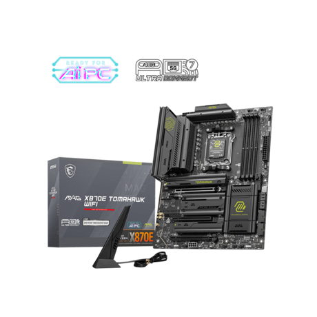 Placa de Baza MSI MAG X870E TOMAHAWK WIFI AM5, 4x DDR5, 1x HDMI 2x Type- C DP, 3x PCIE x16, 4x M.2, 4x SATA 6GB/s, ATX