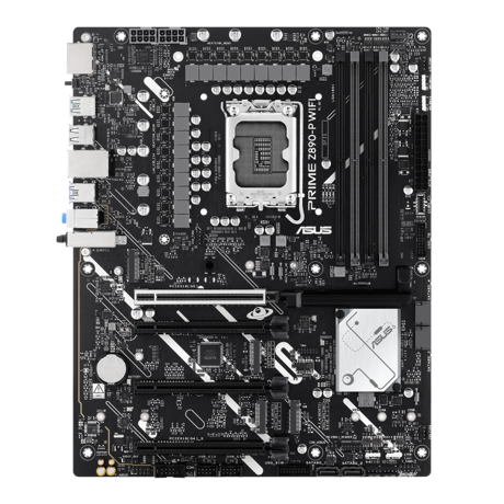 Placa de Baza ASUS PRIME Z890-P WIFI LGA1851, 4x DDR5, 1x DP 1x HDMI 1x Intel Thunderbolt, 1x PCIE 5.0 x16 2x PCIE 4.0 x16 1x PCIE 4.0 x16, 4x M.2 4x SATA 6GB/s, ATX
