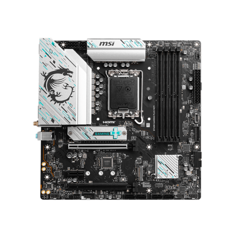 Placa de Baza MSI B760M GAMING PLUS WIFI LGA1700, 4x DDR5, 2x HDMI 2x DP, 2x PCIE x16 1x PCIE x1, 2x M.2, 4x SATA 6GB/s, mATX