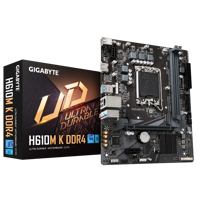 Placa de baza Gigabyte H610M S2H D4 LGA 1700, 2x DDR4, 1x HDMI, 1x PCIe x16, 1x PCI x1, 1x M.2, 2x SATA 6 Gb/s, 1 Gbps LAN, mATX