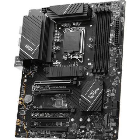 Placa de baza MSI PRO B760-P DDR4 II 4x DDR4 5x PCIE x16 2x M.2, 1x HDMI 1x DP, 4x SATA 6GB/s, ATX