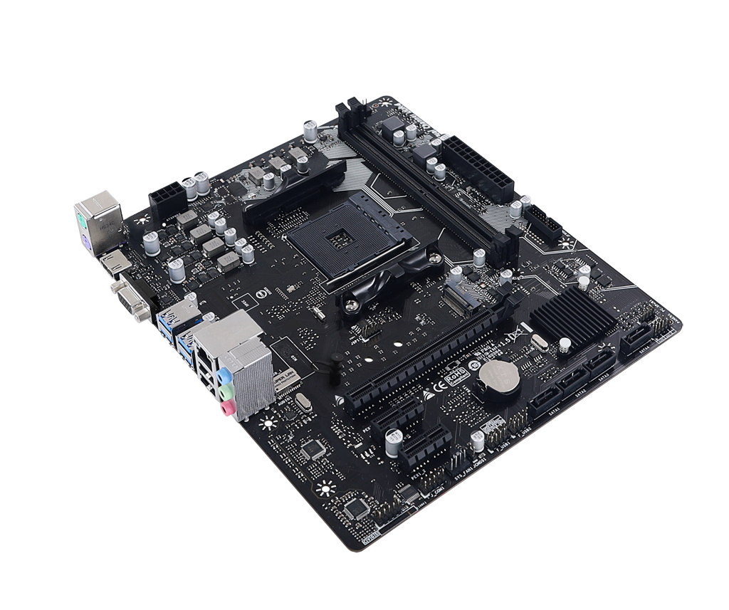 Placa de baza Biostar A520MH 3.0 AM4, 2x DDR4 4400MHz, 1x PCIe 3.0 x16, 2x PCIe 3.0 x1, 1x M.2, 4x SATA III 6 Gbps, 1Gbps LAN, mATX