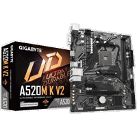 Placa de baza Gigabyte A520M K V2 AM4, 2x DDR4, 1x HDMI, 1x D-Sub, 1x PCIe x16, 1x PCIe x1, 1x M.2, 4x SATA 6Gbps, LAN 1 Gbps, mATX