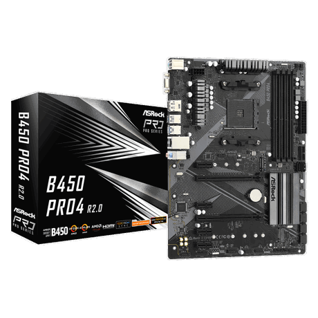Placa de baza Asrock B450 Pro4 R2.0, LGA 1200