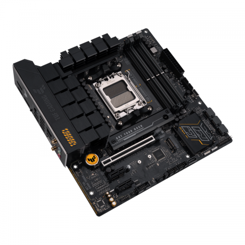 AMD B650 micro-ATX motherboard with 8+2 DrMOS, TUF GAMING B650M-E WIFI