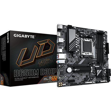 CPU AMD Socket AM5, support for: AMD Ryzen™ 7000 Series Processors (Go to GIGABYTE's website for the latest CPU support list.) Chipset AMD B650 Memory Support for DDR5 7600(OC)/ 7200(OC)/ 7000(OC)/ 6800(OC)/ 6600(OC)/ 6400(OC)/ 6200(OC)/ 6000(OC)/ 5600(OC)/ 5200/ 4800 MT/s memory modules 4 x DDR5