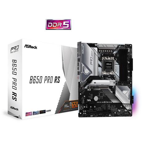 Placa de baza AsRock B650 PRO RS AM5  Supports AMD Ryzen™ 7000 Series Processors 14+2+1 Phase Power Design, SPS 4 x DDR5 DIMMs, supports up to 6200+(OC) 1 PCIe 4.0 x16, 1 PCIe 3.0 x16, 1 PCIe 4.0 x1, 1 M.2 Key-E for WiFi Graphics Output Options: 1 HDMI, 1 DisplayPort 7.1 CH HD Audio (Realtek ALC897