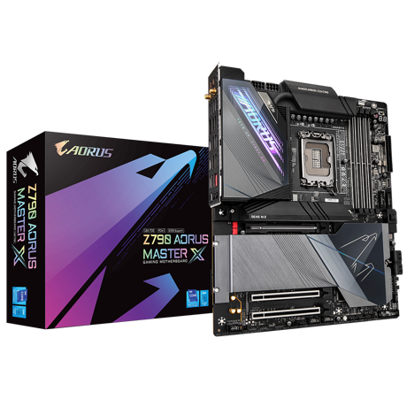 Placa de baza GIGABYTE Z790 AORUS MASTER X LGA 1700, 4x DDR5, 1x DP, 1x PCIE x16, 5x M.2, 4x SATA 6gb/s
