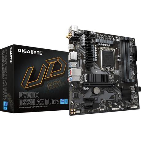 B760M DS3H AX DDR4 (rev. 1.x) LGA 1700  1 x HDMI port, supporting a maximum resolution of 4096x2160@60 Hz  * Support for HDMI 2.0 version and HDCP 2.3.  1 x DisplayPort, supporting a maximum resolution of 4096x2304@60 Hz  * Support for DisplayPort 1.2 version and HDCP 2.3  1 x DisplayPort