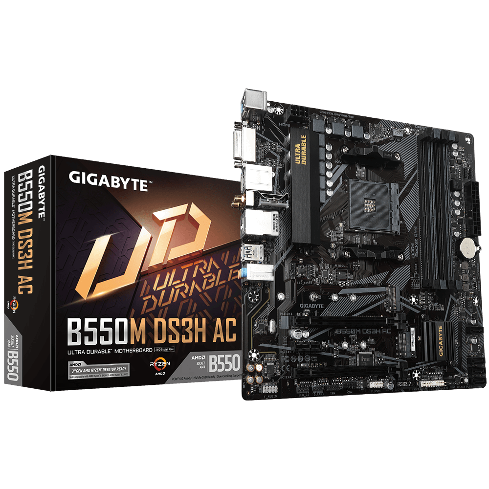 Placa de baza Gigabyte B550M DS3H AC AM4 DDR4