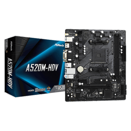 Placa de baza ASRock A520M-HDV, Socket AM4