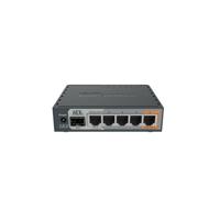 Mikrotik 5-Port Gigabt Ethernet Router, RB760iGS, 5* 10/100/1000Ethernetports, CPU nominal frequency: 880 MHz, 2* CPU core count, 4*CPU Threadscount, Size of RAM: 256 MB, Max Power cons 11W, 1x SFP ports, 1x USBports