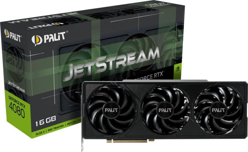 GeForce RTX™ 4080 JetStream 16GB GDDR6X 256bit PCI-E 4.0 HDMI 2.1 DP1.4a x 3 NED4080019T2-1032J