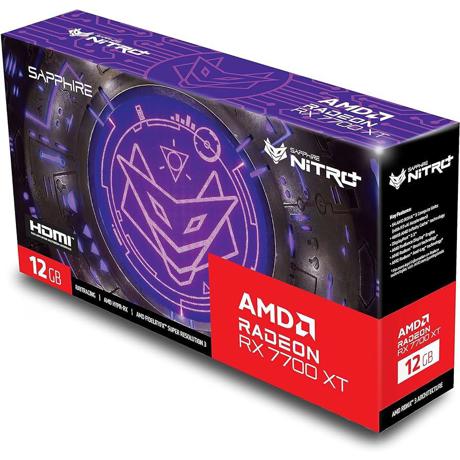 GPU AMD Radeon™ RX 7700 XT Graphics Card 5nm GPU AMD RDNA™ 3 Architecture Stream Processors 3456 Compute Units 54 CU (with RT+AI Accelerators) Infinity Cache 48MB Ray Accelerators 54 Memory Size/Bus 12GB/192 bit GDDR6 Displays Maximum 4 Displays Resolution      HDMI™: 7680×4320     DisplayPort 2.1