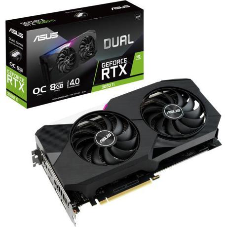 Placa video ASUS GeForce RTX 3060 DUAL O12G LHR 12GB GDDR6 192-bit