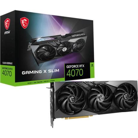Placa Video GeForce RTX™ 4070 GAMING X SLIM 12G GDDR6X 192 bit PCIE 4.0, 3x DP 1x HDMI