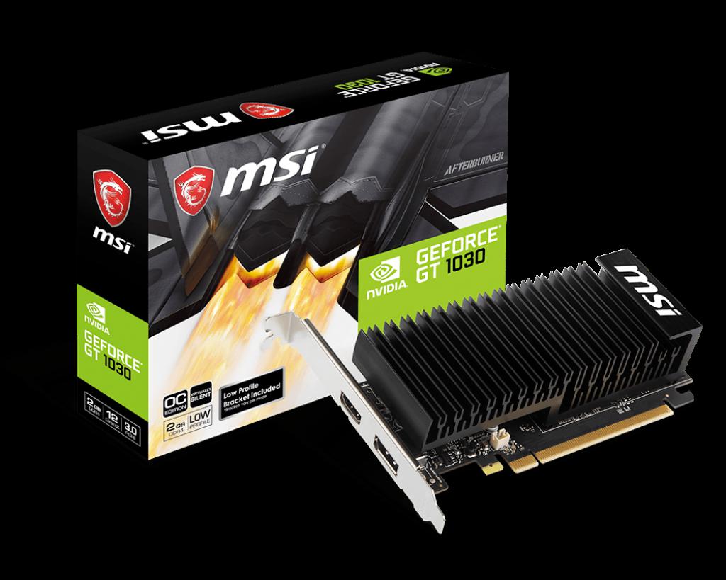 Placa video MSI GeForce GT 1030 2GHD4 LP OC, 2GB, DDR4, 64-bit
