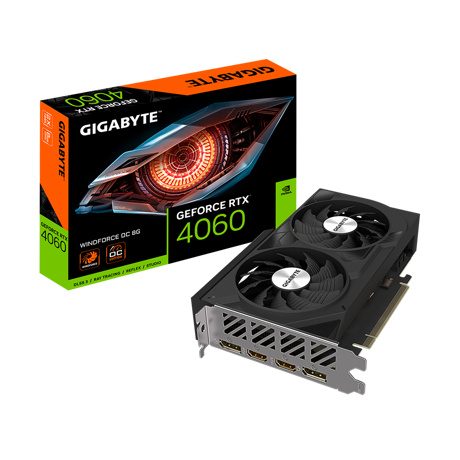 Placa video Gigabyte GeForce RTX 4060 WINDFORCE OC 8GB, GDDR6, 128 bit, 2x DisplayPort, 2x HDMI, PciExpress 4.0