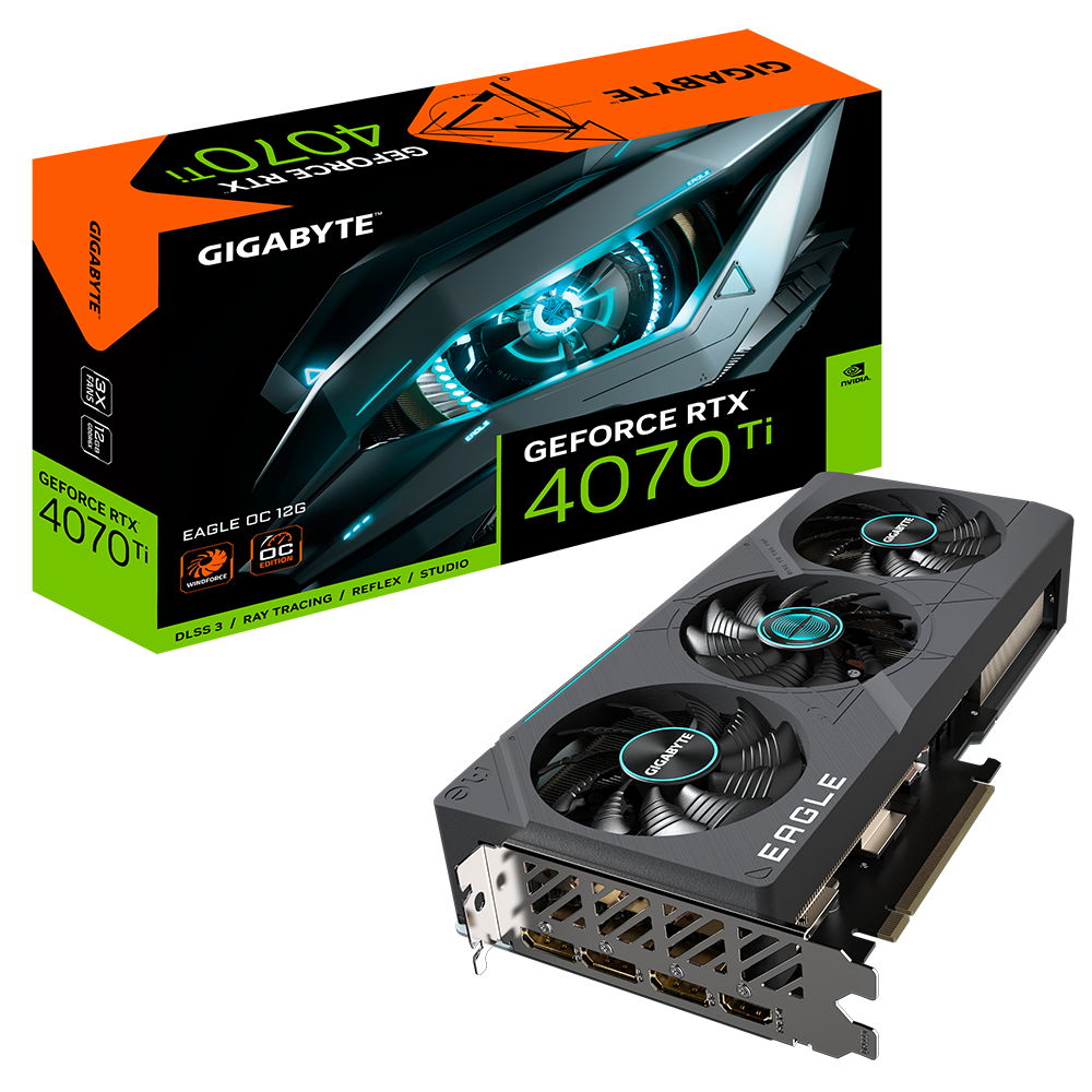 Placa video Gigabyte GeForce RTX 4070 TI EAGLE OC 12GB REV2