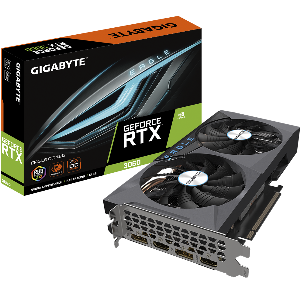 Placa video Gigabyte GeForce RTX 3060 EAGLE 12G 2.0 LHR
