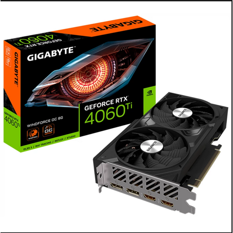 GeForce RTX™ 4060 Ti (8GB) GDDR6 128 bit PCI-E 4.0 DisplayPort 1.4a*2 HDMI 2.1a*2