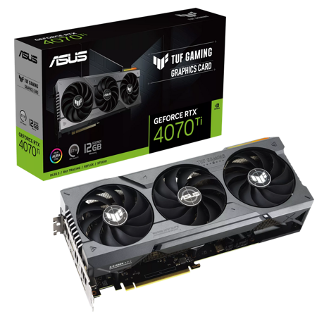Placa video Asus TUF RTX 4070 Ti 12G GAMING, GDDR6X, 192bit, 2610MHz Boost Clock, 2x HDMI, 3x DisplayPort, PCIe 4.0 x16