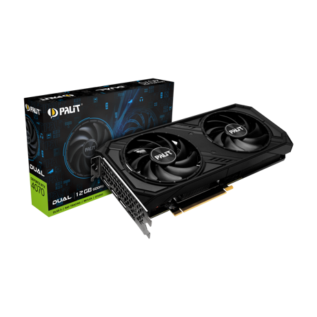 Placa Video PALIT GEFORCE RTX 4070 DUAL 12GB GDDR6 192 bit
