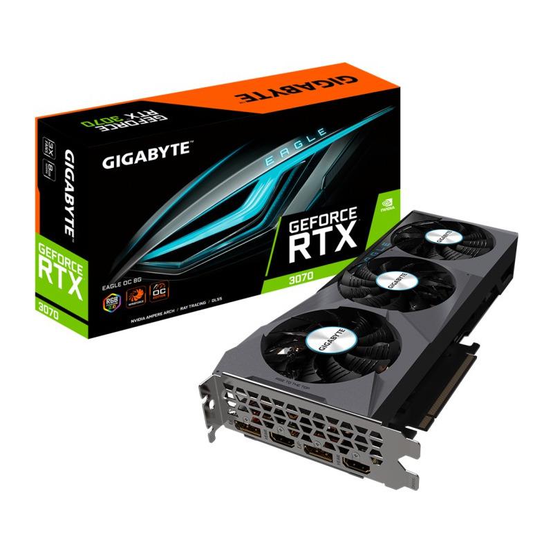 Placa video Gigabyte GeForce RTX 3070 Eagle OC LHR 2.0 8GB GDDR6 256-bit