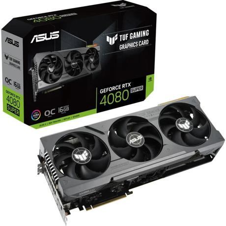 Placa Video ASUS GeForce RTX 4080 SUPER TUF GAMING OC 16GB GDDR6X 256-bit DLSS 3.0