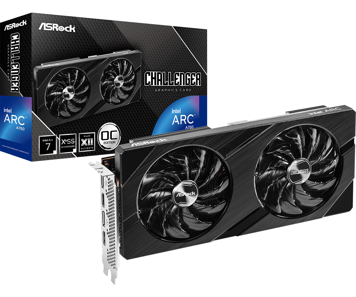 Placa video AsRock Intel Arc A750 Challenger D 8GBOC