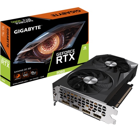 Placa video Gigabyte GeForce RTX 3060 GAMING OC 8G