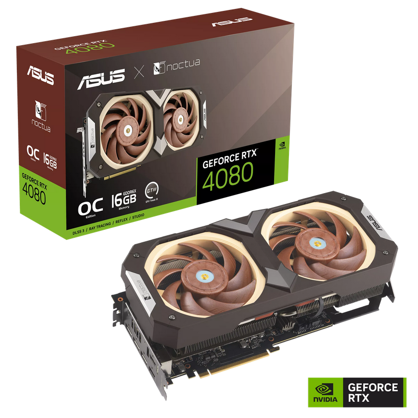 Placa video Asus GeForce RTX 4080 OC 16GB Noctua