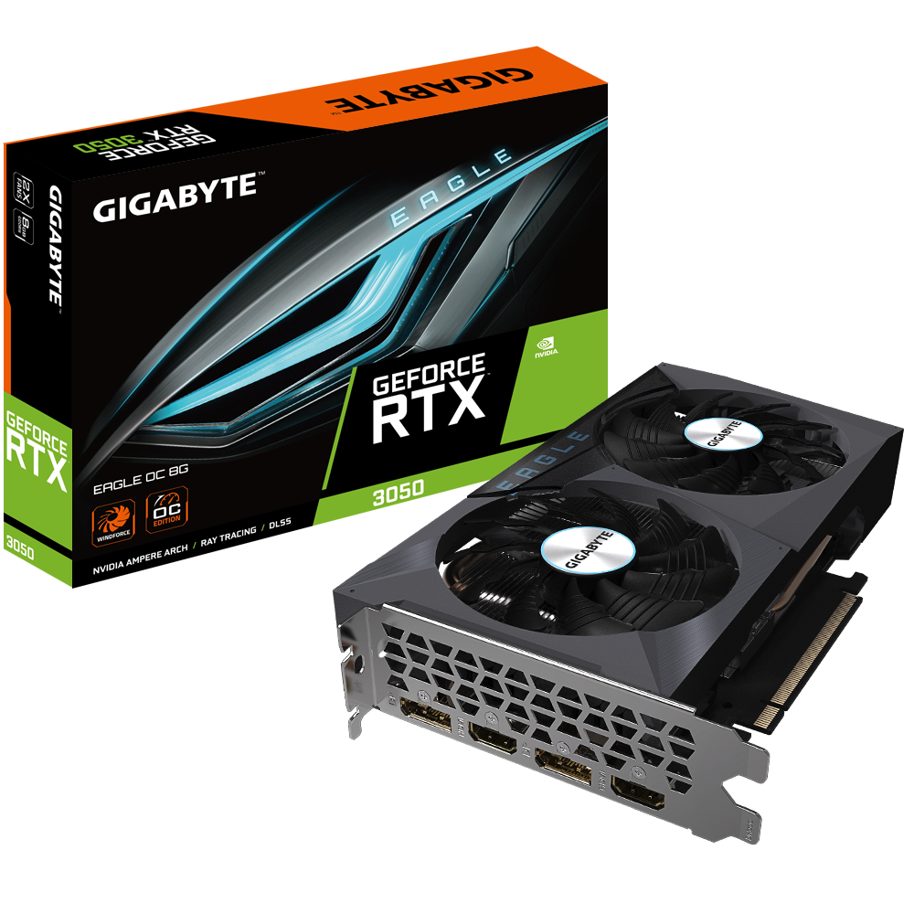 Placa video Gigabyte GeForce RTX 3050 EAGLE OC 8G