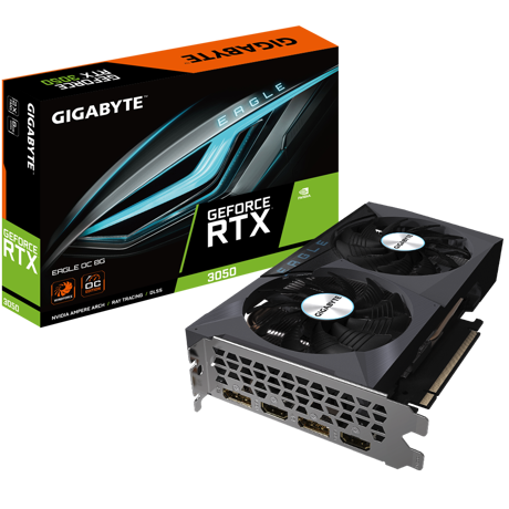 Placa video Gigabyte GeForce RTX 3050 EAGLE OC 8G