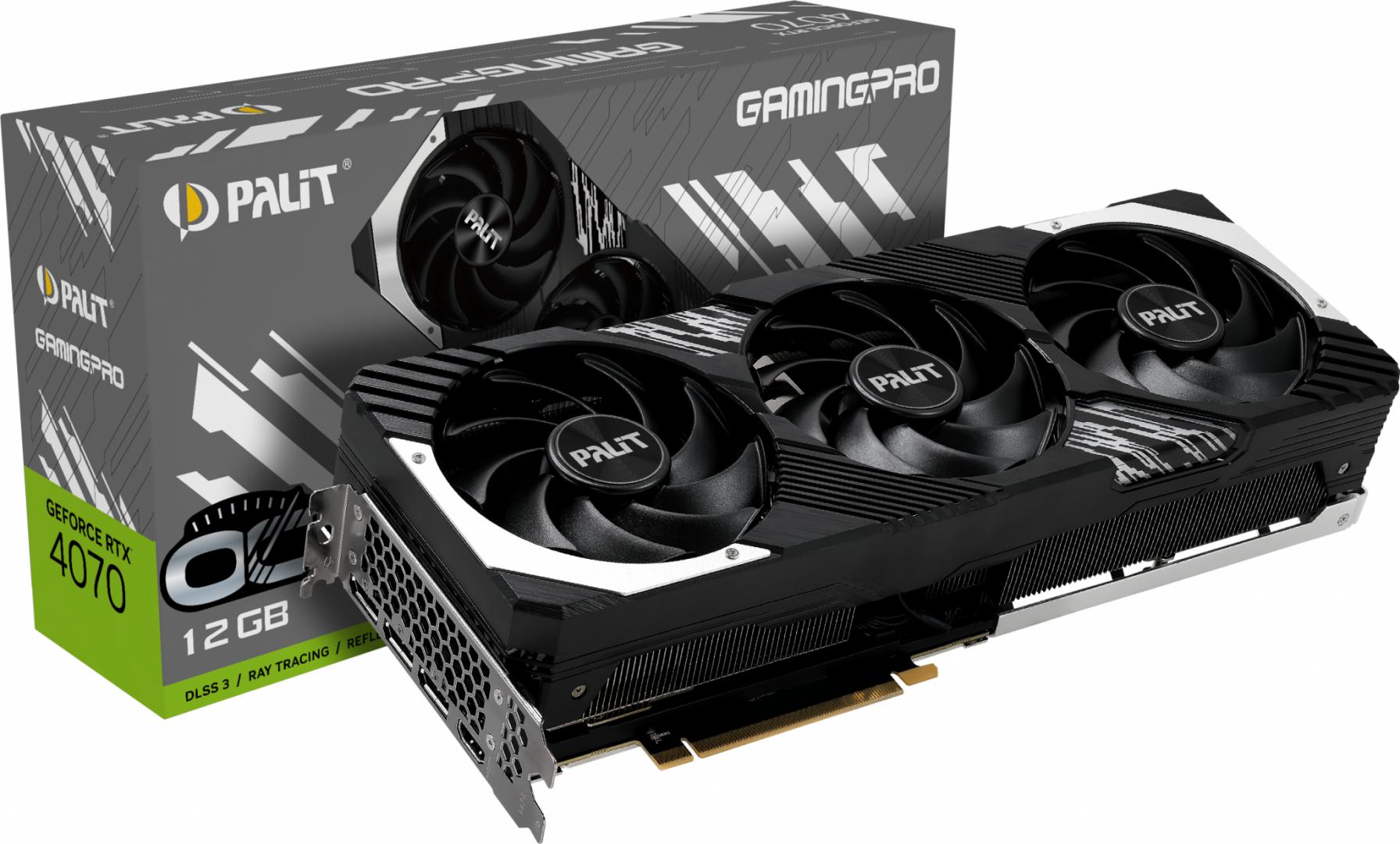 Palit GeForce RTX 4070 GamingPro OC 12GB GDDR6X 192 bit, PCIE 4.0, 1x HDMI 3x DP